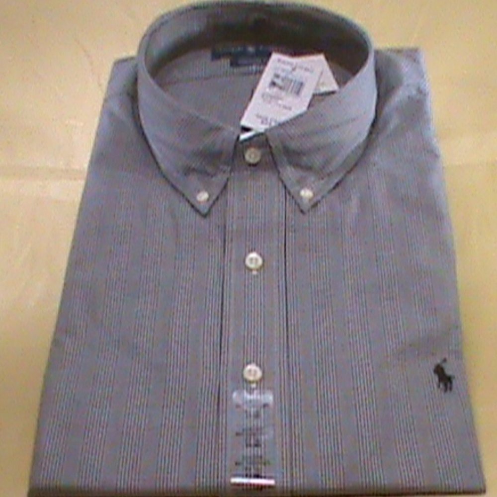 NWT Ralph Lauren Plaid Classic Fit 17.5 34/35